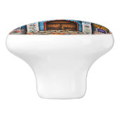 mexikanische Kunst Keramikknauf (Seitenansicht)