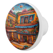 mexikanische Kunst Keramikknauf (Rechts)