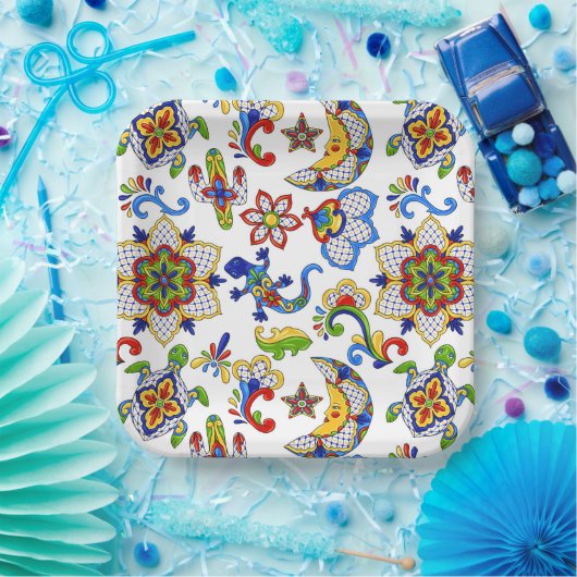 mexikanische Kunst Pappteller (Party)