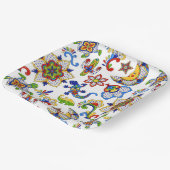 mexikanische Kunst Pappteller (Gewinkelt)