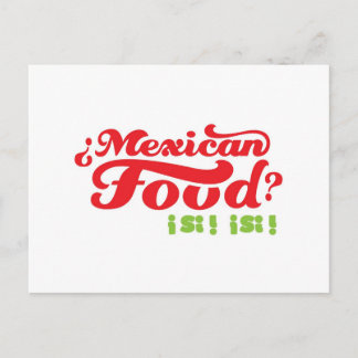 MEXIKANISCHE LEBENSMITTEL POSTKARTE