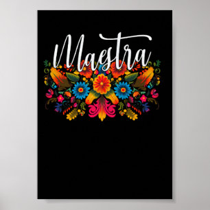Mexikanische Lehrerin Cinco De Mayo Poster