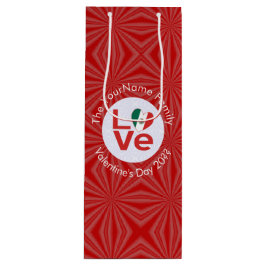 Mexikanische LIEBE Herzenflagge Valentine Personal Geschenktüte Für Weinflaschen