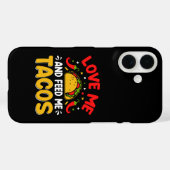 Mexikanische Liebe mich und Fütterte mich mit Taco Case-Mate iPhone Hülle (Rückseite (Horizontal))