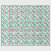 Mexikanische LIEBE Tiled Green Geschenkpapier (Flach)