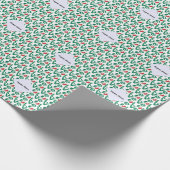 Mexikanische LIEBE Tiled Green Geschenkpapier (Ecke)