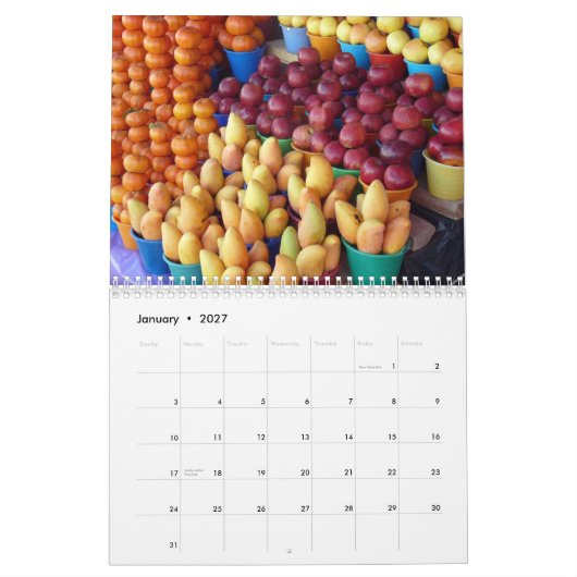 MEXIKANISCHE MÄRKTE, 2013, CALANDER KALENDER (Jan 2027)