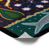 Mexikanische Mayan Aztec Goddess Ethnic Tribal Art Poster (Ecke)