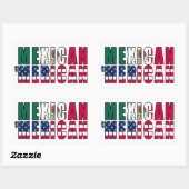 Mexikanische "Merican Fags" - mexikanisch-amerikan Rechteckiger Aufkleber (Blatt)