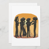 Mexikanische Musik Einladung (Vorne/Hinten)