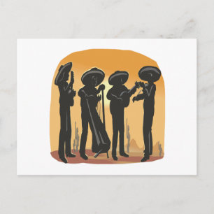 Mexikanische Musik Postkarte