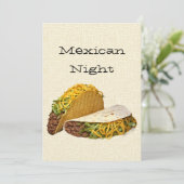 Mexikanische Nacht Einladung (Stehend Vorderseite)