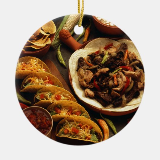 Mexikanische Nahrung Keramik Ornament (Vorne)