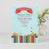 Mexikanische Nahrungsmitteleinladung Einladung (Stehend Vorderseite)