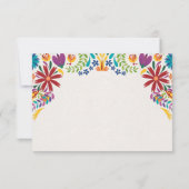 Mexikanische Nuestra Boda Blume Botanische Hochzei Dankeskarte (Rückseite)