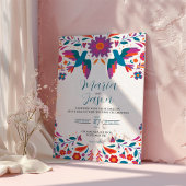 Mexikanische Otomi Tenangos farbenfrohe Volksmusik Einladung