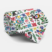 Mexikanische Otomi-Tierfolienmotive Borderline Krawatte (Gerollt)