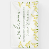 Mexikanische Paare Dusche Calla Lilies Begrüßungsz Banner (Vertikal)