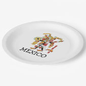 mexikanische Papierplatte Pappteller (Schrägansicht)
