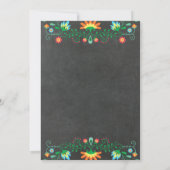 Mexikanische Party Abschluss Einladungskarte Einladung (Rückseite)