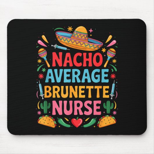 Mexikanische Party Cinco de Mayo Nacho-Durchschnit Mousepad (Vorne)