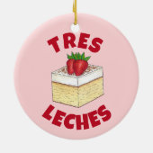 mexikanische Pastel de Tres Leches Cake Baking Des Keramik Ornament (Hinten)