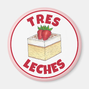 mexikanische Pastel de Tres Leches Cake Baking Des Magnet