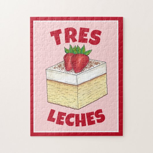 mexikanische Pastel de Tres Leches Cake Baking Des Puzzle (Vertikal)