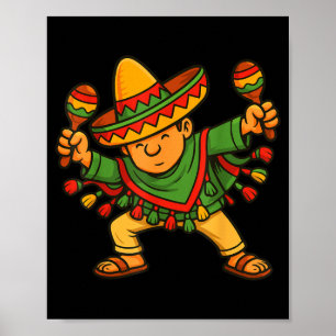 mexikanische Person cinco de mayo Poster
