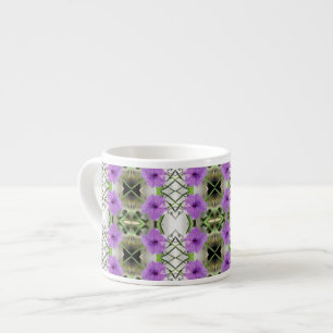 Mexikanische Petunien und Latticework Espressotasse