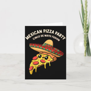 Mexikanische Pizza-Party Cinco de Mayo Fusion mexi Karte