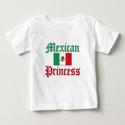 mexikanische Prinzessin Baby T-shirt (Vorderseite)