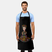 mexikanische Puppe mit Blume Schürze (Getragen)