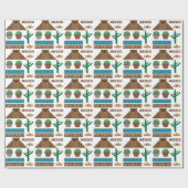 mexikanische Pyramide Geschenkpapier (Flach)