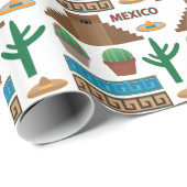 mexikanische Pyramide Geschenkpapier (Rolleneckpunkt)