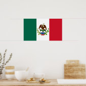 Mexikanische Republik Flag 1835, Mexicanos Latino Poster (Küche)