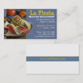 Mexikanische Restaurantgewerbe-Karte Visitenkarte (Vorne/Hinten)