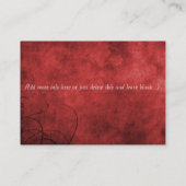 MEXIKANISCHE Restaurantgewerbe-Karte Visitenkarte (Rückseite)