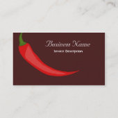 Mexikanische Restaurantgewerbe-Karte Visitenkarte (Rückseite)