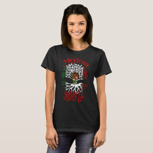 Mexikanische Roots-Familienbaumflagge T-Shirt