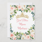 Mexikanische Rose der Flora  Einladung (Rückseite)