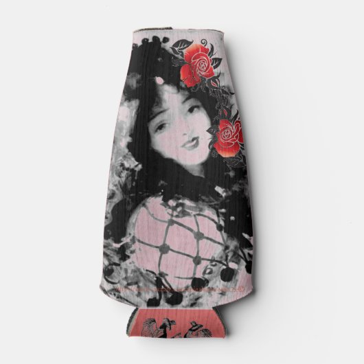 "Mexikanische Rose" Flaschenkühler (Vorderseite)