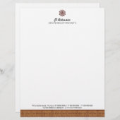 mexikanische Rose Letterhead Briefbogen (Vorne/Hinten)