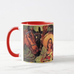 "Mexikanische Rose" Tasse