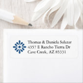 mexikanische Rücksendeadressen-Aufkleber im Talave (Insitu)