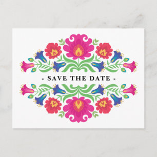 Mexikanische Save the Date-Postkarte Postkarte