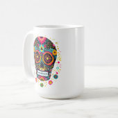 Mexikanische SchädelTasse Kaffeetasse (Vorderseite Links)