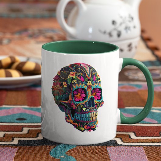 Mexikanische SchädelTasse Tasse