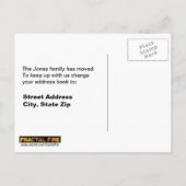 Mexikanische Schokolade Ankündigungspostkarte (Rückseite)