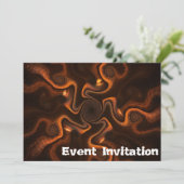 Mexikanische Schokolade Einladung (Stehend Vorderseite)